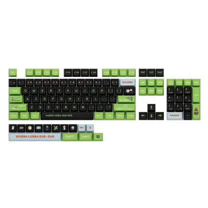 Rick and Morty - Inspired Keycap Set – XDA Profile, PBT Material – Fan Art for Mechanical Keyboards