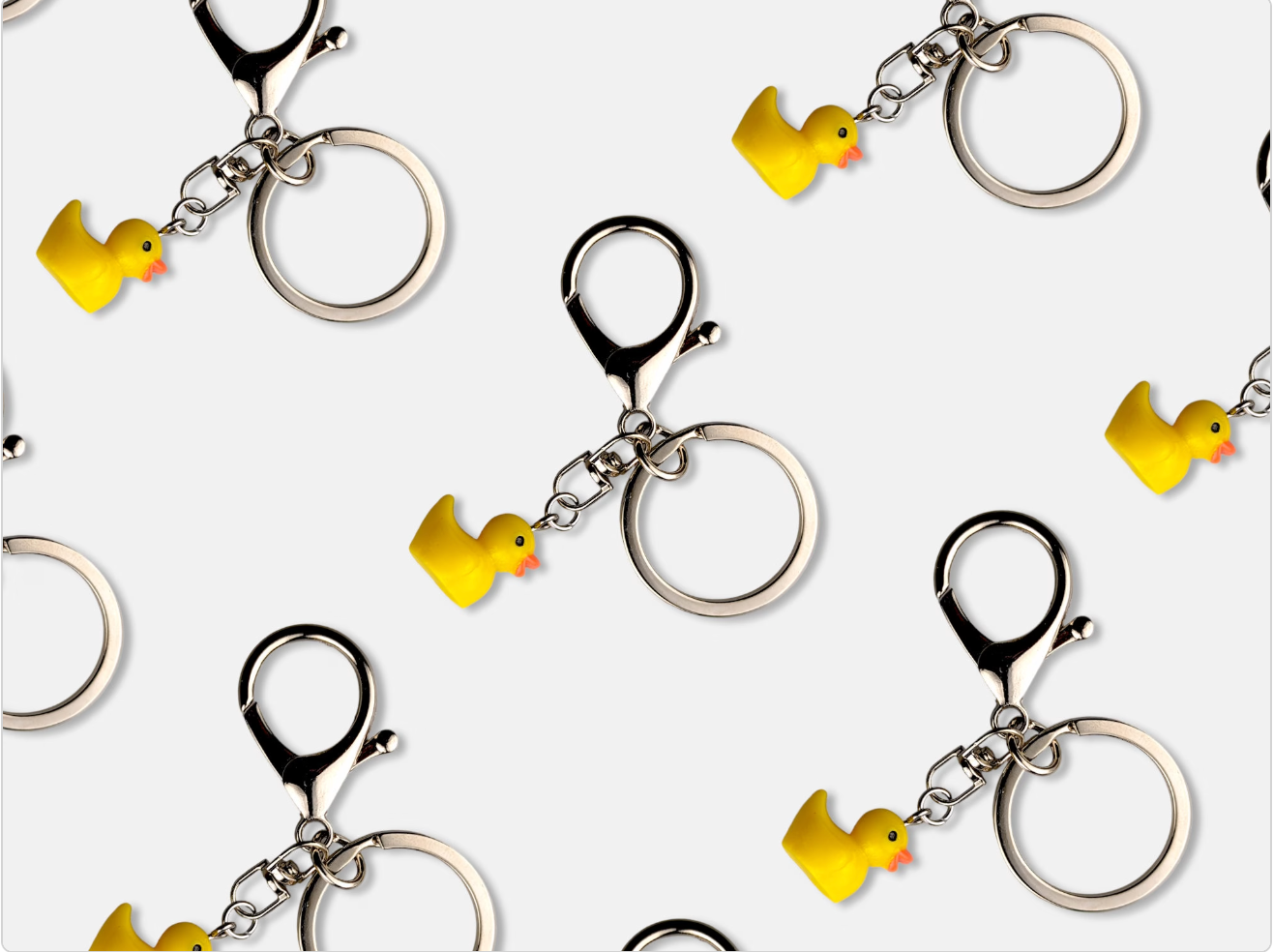 mini duck keychain